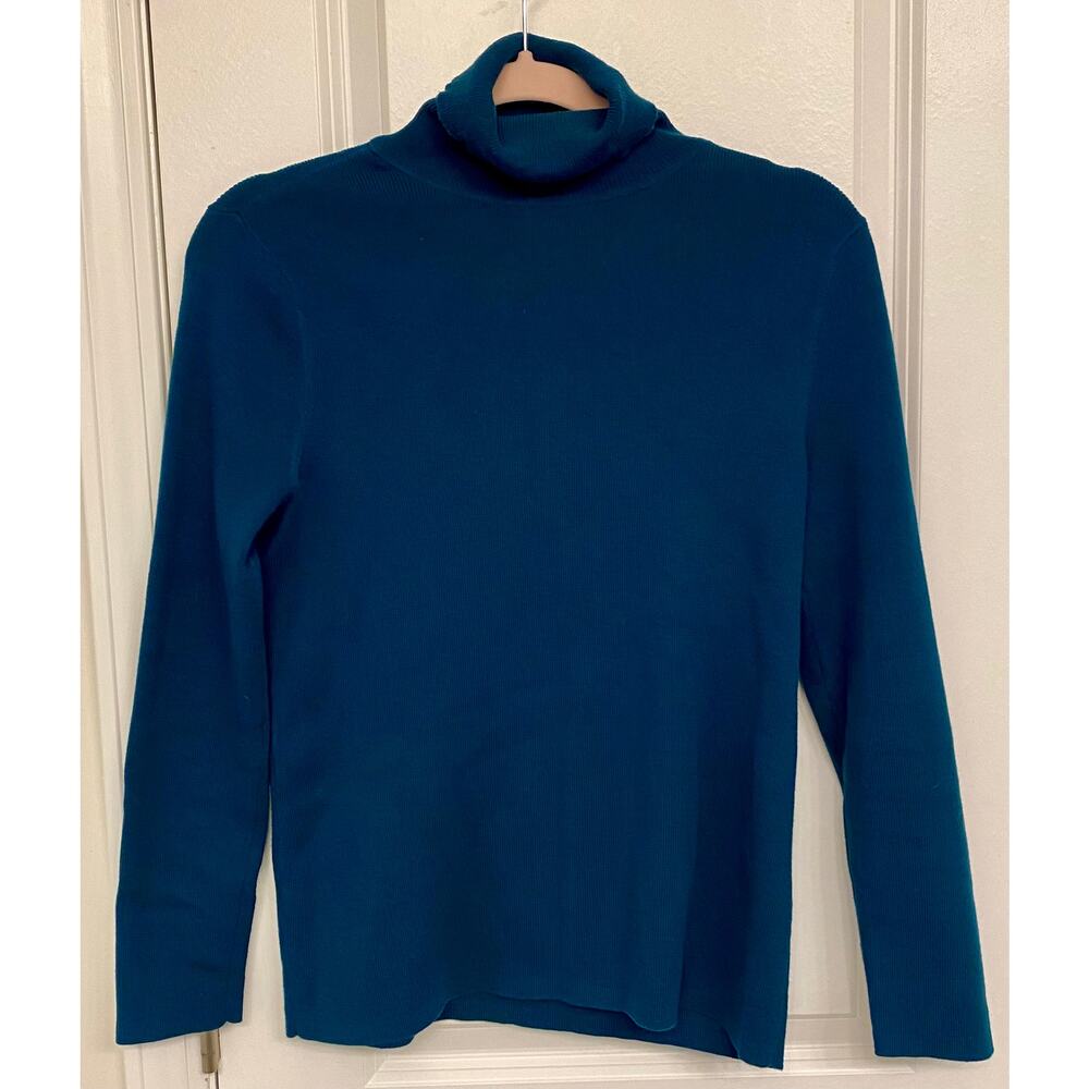 Chico's Turquoise Turtleneck, Women's size 1P